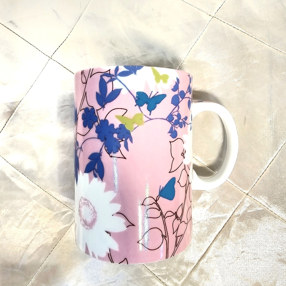 Starbucks Coffee 2006 Floral 15oz Mug
